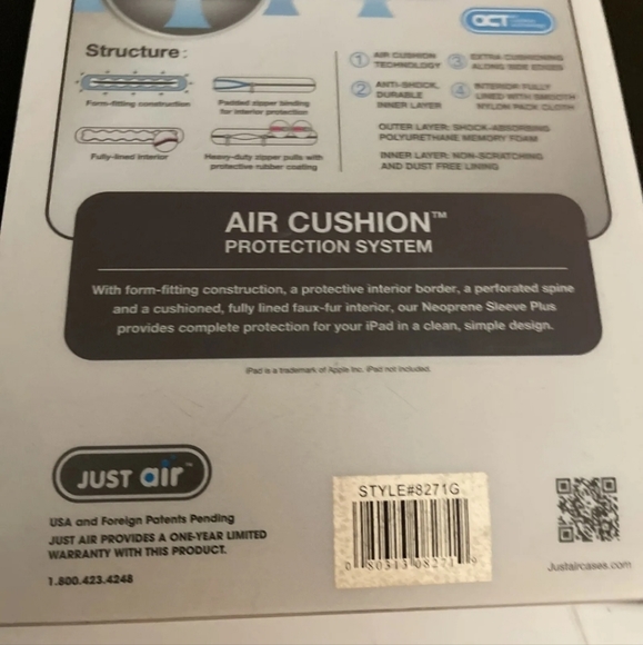 Just Air Shock Proof Air Cushion Protection Case For I Pad - Picture 4 of 4